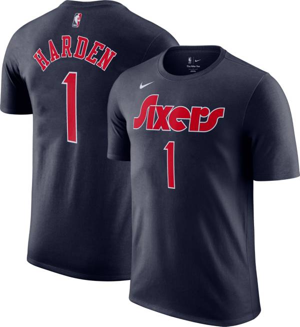 mate All kinds of majority Nike Men's 2021-22 City Edition Philadelphia 76ers James Harden #1 Navy T- Shirt | Dick's Sporting Goods