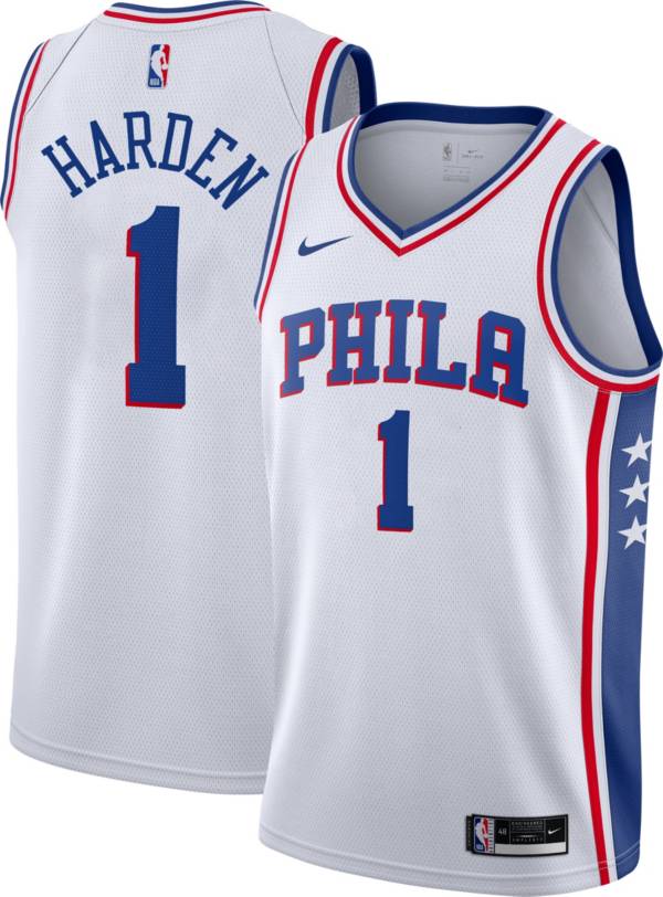 presión canal borde Nike Men's Philadelphia 76ers James Harden #1 White Dri-FIT Swingman Jersey  | Dick's Sporting Goods