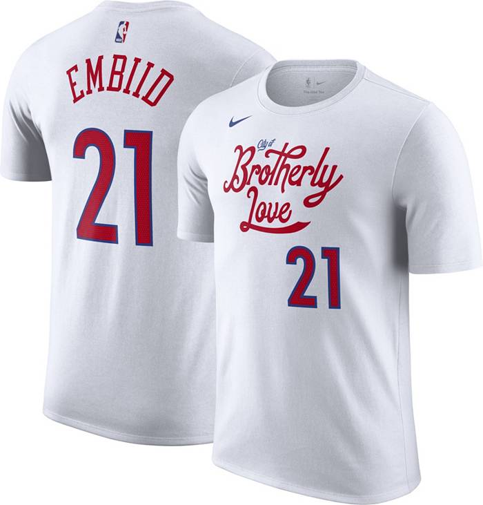 Joel Embiid Philadelphia 76ers Game-Used #21 Navy City Jersey