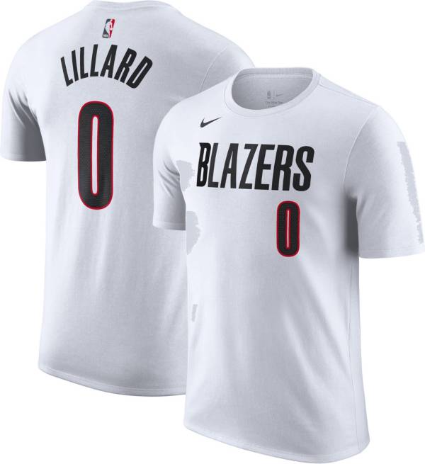 Nike Men's Portland Trail Blazers Damian Lillard #0 White T-Shirt product image