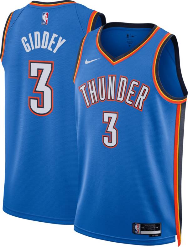 Nike Men's Oklahoma City Thunder Josh Giddey #3 Blue Dri-FIT Swingman Jersey product image