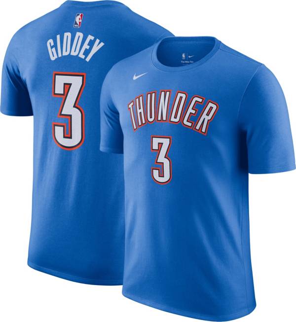 Nike Men's Oklahoma City Thunder Josh Giddey #3 Blue T-Shirt product image
