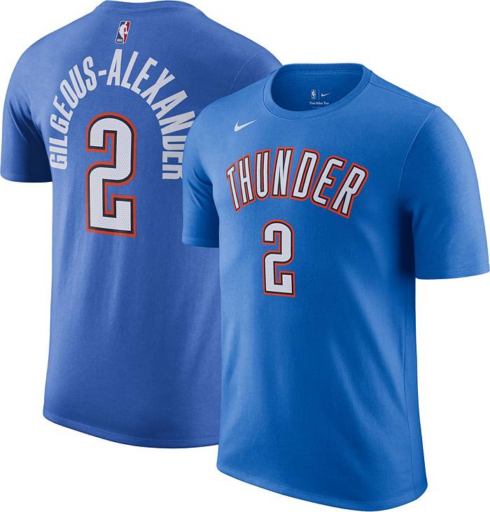 Nike / Men's Oklahoma City Thunder Shai Gilgeous-Alexander #2 Blue Dri-FIT  Swingman Jersey