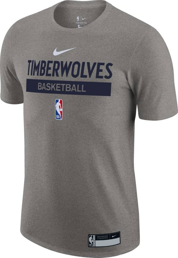 Nike Men's Minnesota Timberwolves Grey Dri-Fit Practice T-Shirt product image