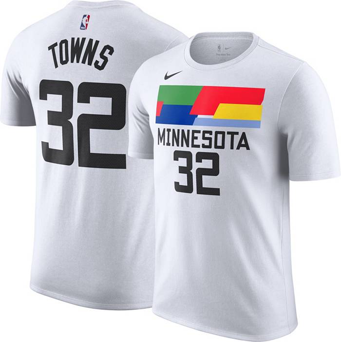 Nike / Jordan Men's Minnesota Timberwolves Karl-Anthony Towns #32 Green  Statement T-Shirt