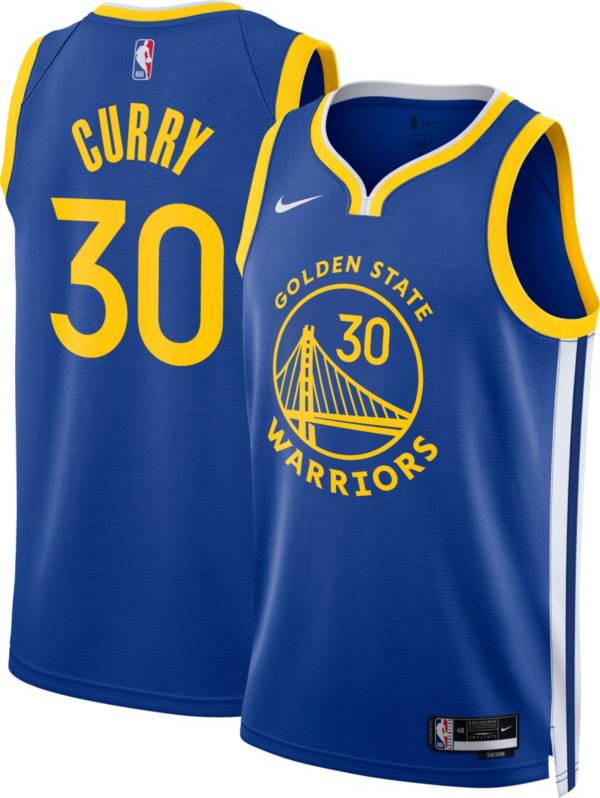 Nike Men's Golden State Warriors Stephen Curry #30 Blue Dri-FIT Swingman Jersey product image