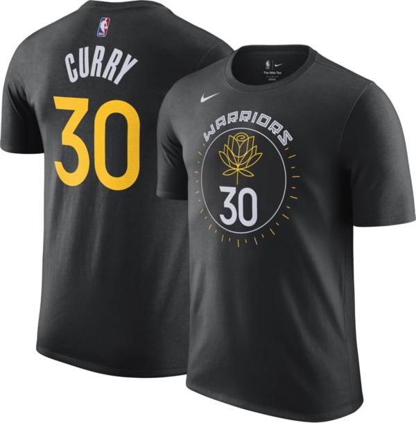 Nike Men's 2022-23 City Edition Golden State Warriors Stephen Curry #30 Black Cotton T-Shirt product image