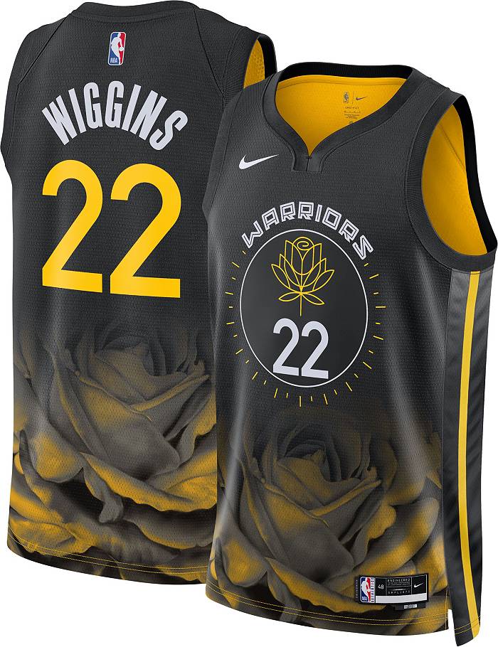 Nike Men's 2022-23 City Edition Golden State Warriors Andrew Wiggins #22  Black Dri-FIT Swingman Jersey