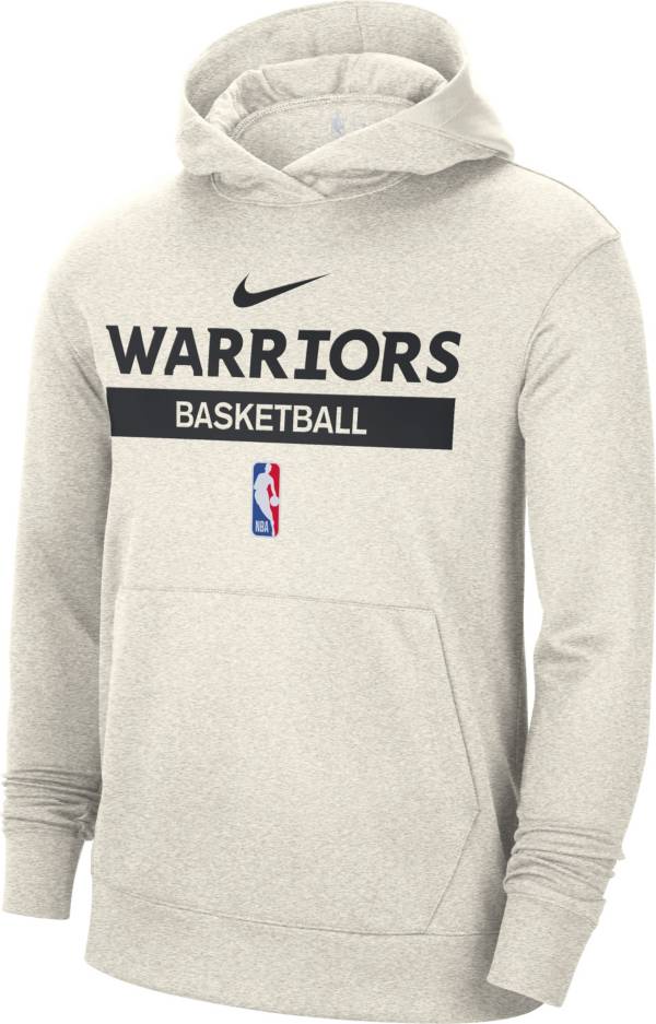 Nike Men's Golden State Warriors Grey Dri-Fit Spotlight Pullover Hoodie product image