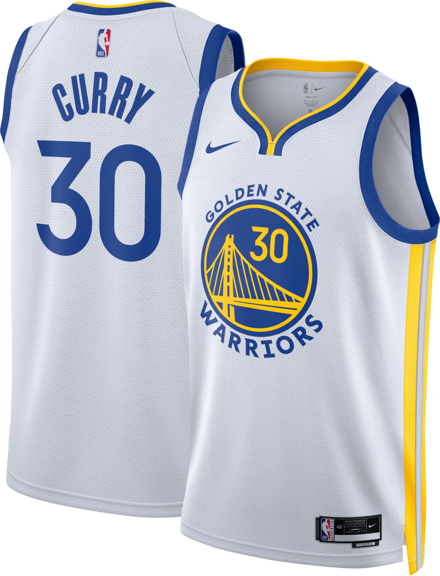 Nike Adult Golden State Warriors Steph Curry 30 Association Jersey Dick s Sporting Goods