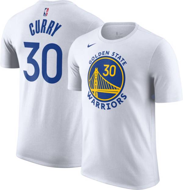 Nike Men's Golden State Warriors Stephen Curry #30 White T-Shirt