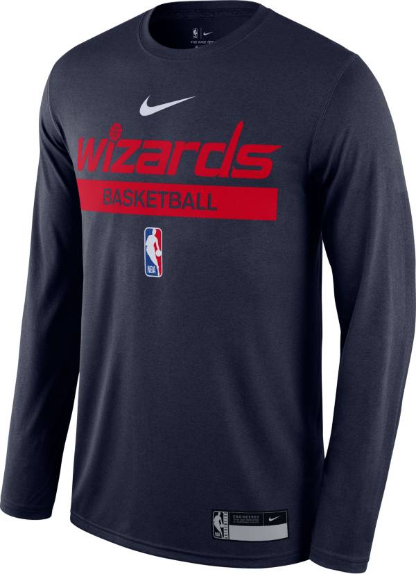 Administración rojo Viento fuerte Nike Men's Washington Wizards Navy Dri-Fit Practice Long Sleeve T-Shirt |  Dick's Sporting Goods