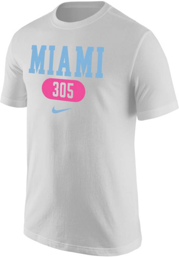 rebanada Jardines Humillar Nike Men's Miami 305 Area Code White T-Shirt | Dick's Sporting Goods