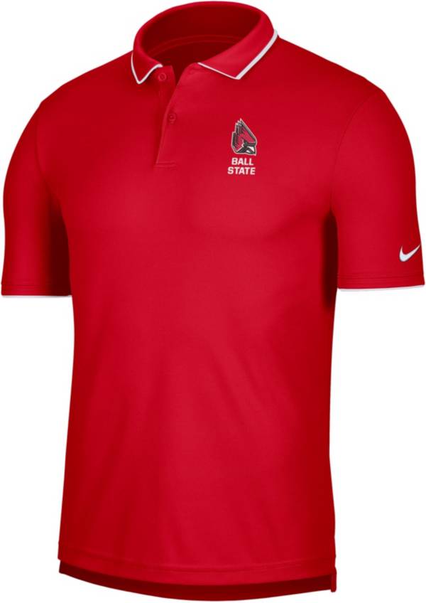 Nike Men's Ball State Cardinals Cardinal UV Collegiate Polo product image