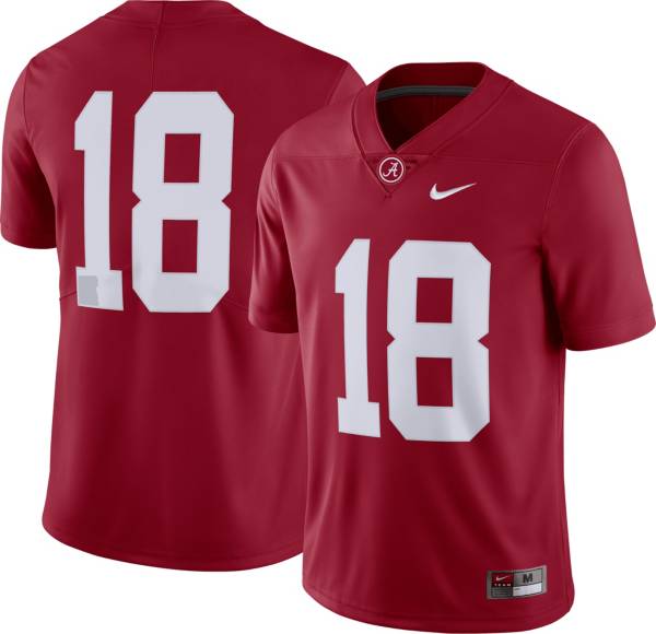 Nike Men's Alabama Crimson Tide #18 Crimson Dri-FIT Limited Football Jersey product image