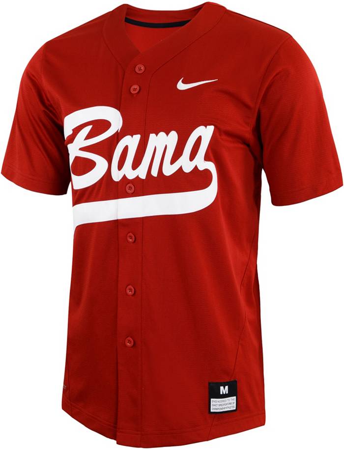 Nike Alabama Crimson Tide Crimson Full Button Replica Softball