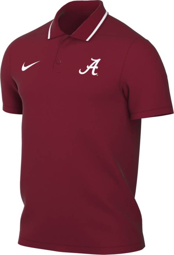 Nike Men's Alabama Crimson Tide Crimson Dri-FIT Football Sideline Coaches Polo product image