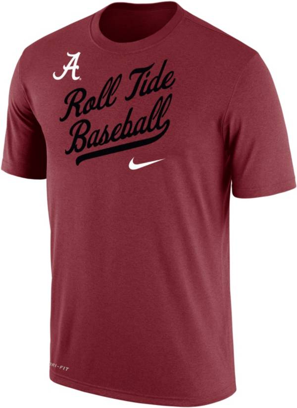 Nike Men's Alabama Crimson Tide Crimson Dri-FIT Cotton Baseball T-Shirt product image