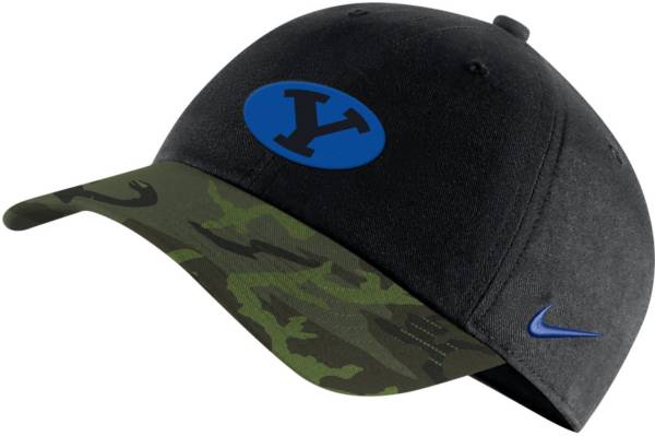 Nike Men's BYU Cougars Black/Camo Military Appreciation Legacy91 Adjustable Hat product image