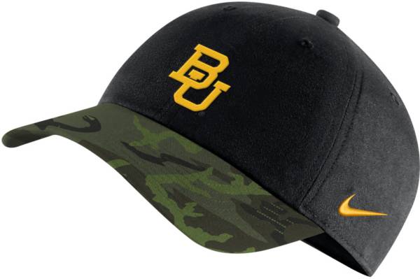 Nike Men's Baylor Bears Black/Camo Military Appreciation Legacy91 Adjustable Hat product image