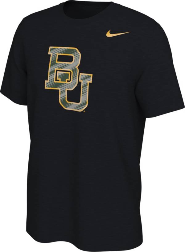 Nike Men's Baylor Bears Black Gloss Logo Basketball T-Shirt | Dick's ...