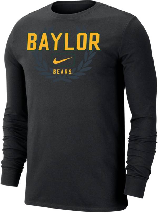 Nike Men's Baylor Bears Black Dri-FIT Cotton Name Drop Long Sleeve T-Shirt product image
