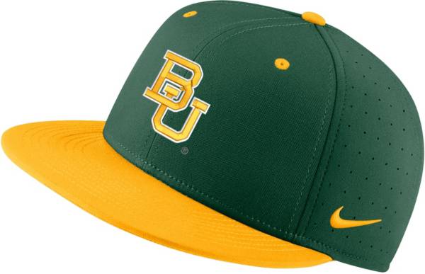 Nike Men's Baylor Bears Green Aero True Baseball Fitted Hat product image