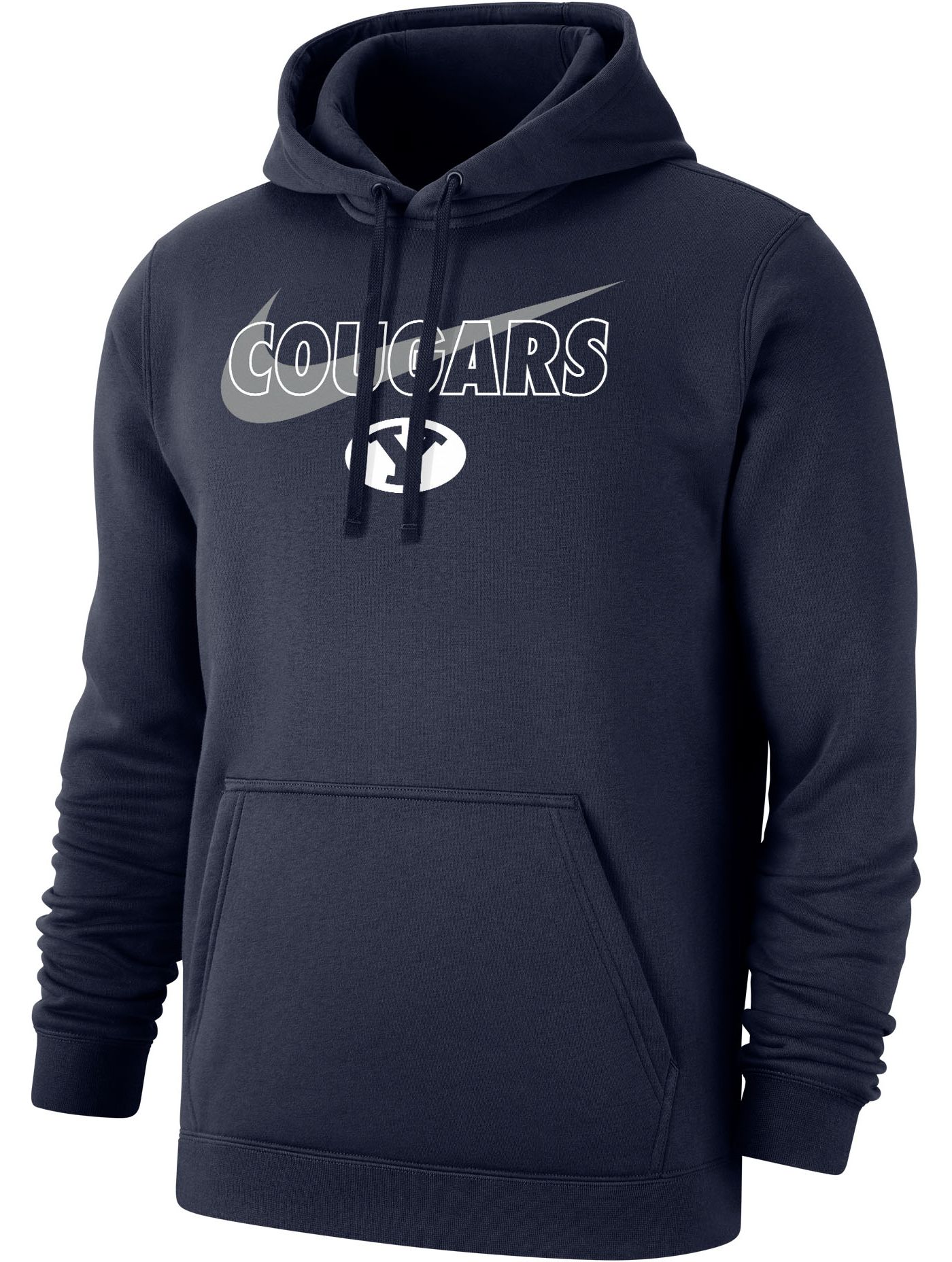 Nike Men s BYU Cougars Blue Club Fleece Wordmark Pullover Hoodie Dick s Sporting Goods