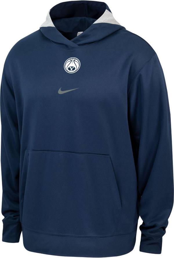 Oval Y BYU Hooded Long Sleeve Shirt - Dri-Fit Nike