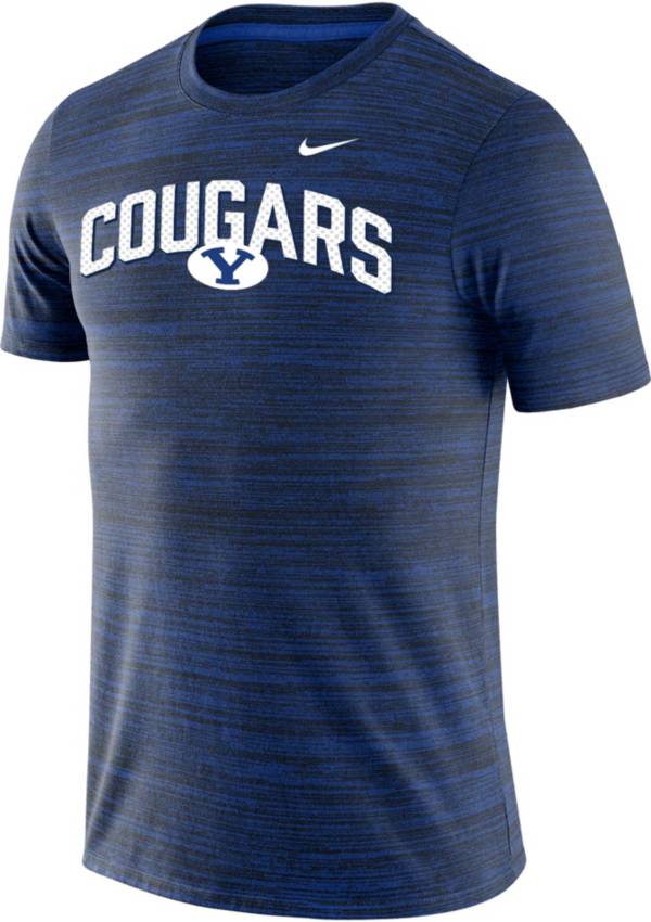 Nike Men's BYU Cougars Blue Dri-FIT Velocity Legend Football Sideline ...