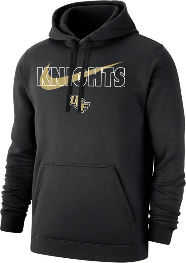 Nike Men's UCF Knights Black Club Fleece Wordmark Pullover Hoodie ...