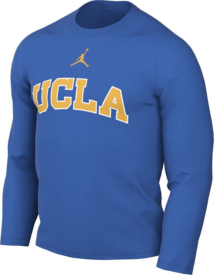 Men's Jordan Brand Blue UCLA Bruins Basketball Icon Club Fleece Pullover Hoodie Size: Large