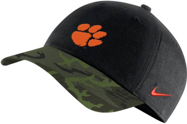 Nike Men's Clemson Tigers Black/Camo Military Appreciation Legacy91 Adjustable Hat product image