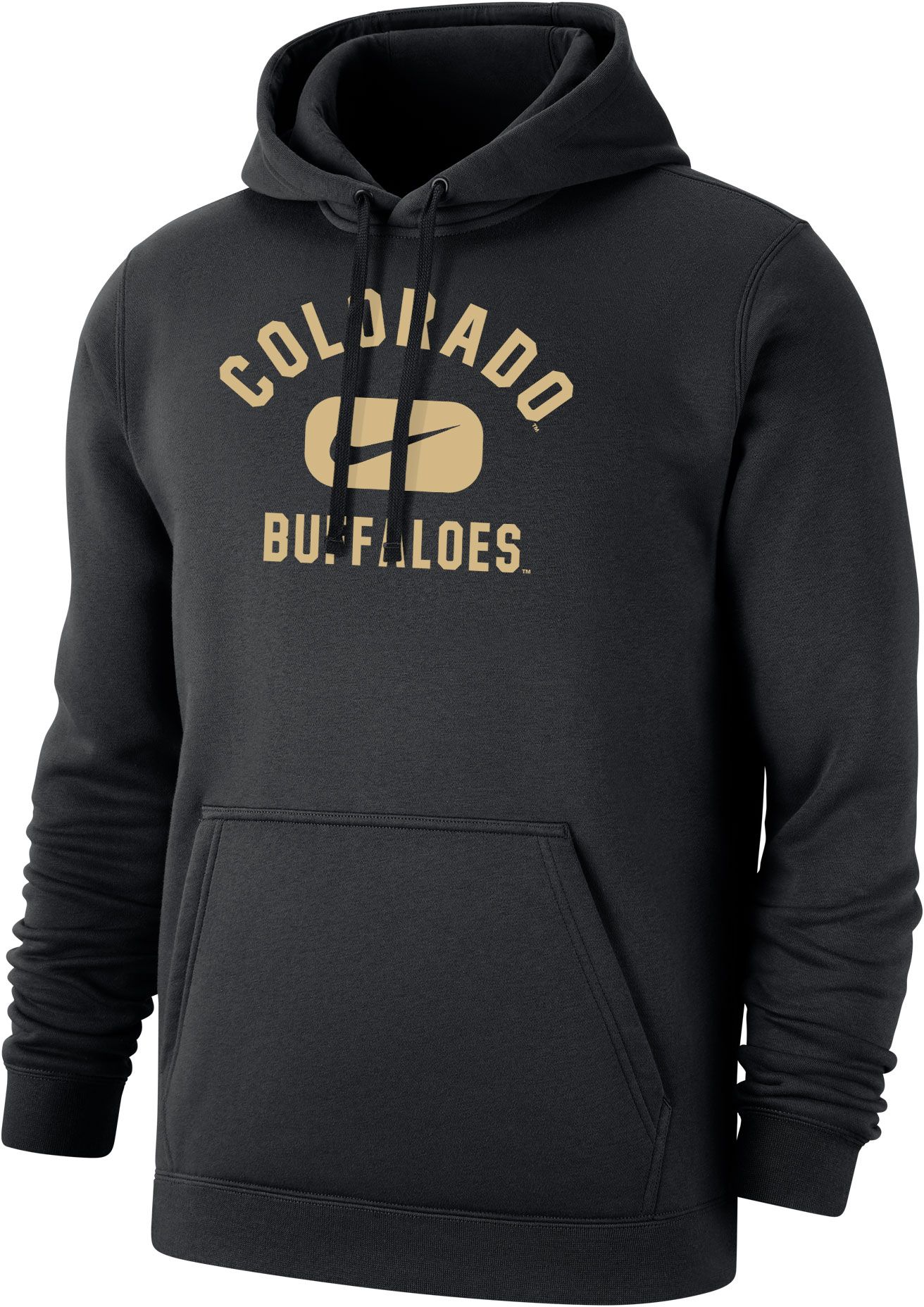 Nike Men S Colorado Buffaloes Black Club Fleece Wordmark Pullover   22NIKMNCCLRDBLKCLCOL