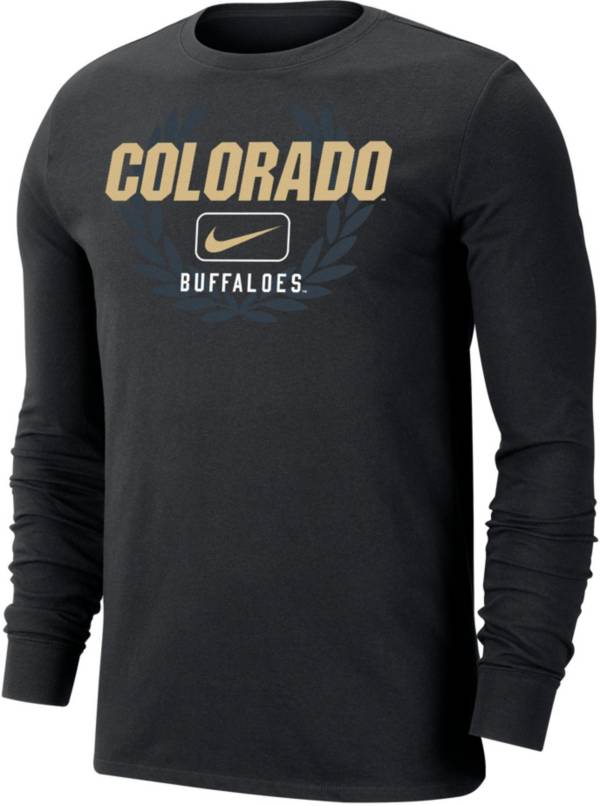Nike Men's Colorado Buffaloes Black Dri-FIT Cotton Name Drop Long Sleeve T-Shirt product image