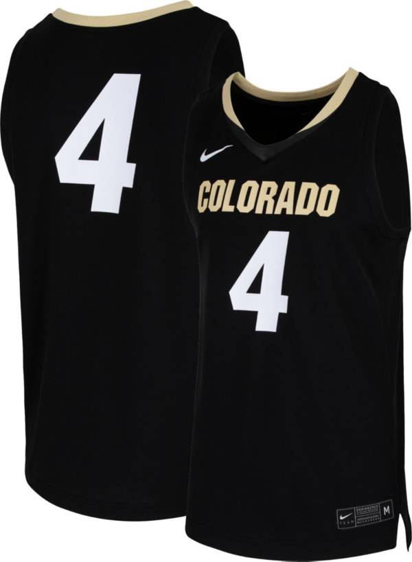 Nike Men's Colorado Buffaloes #4 Black Replica Basketball Jersey product image