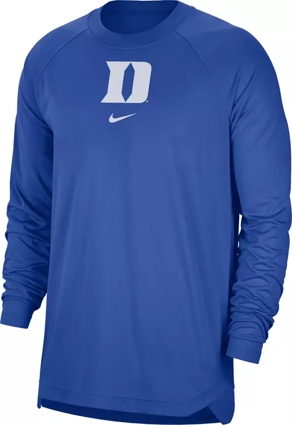 Nike Men's Duke Blue Devils Duke Blue Spotlight Basketball Long Sleeve T-Shirt, Small