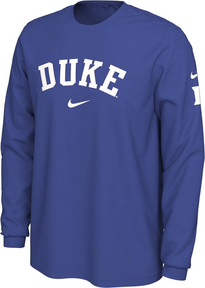 Nike Men's Duke Blue Devils Duke Blue Seasonal Cotton Long Sleeve T-Shirt