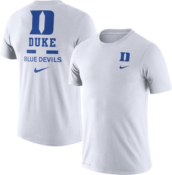Nike Men's Duke Blue Devils White Dri-FIT Cotton DNA T-Shirt product image