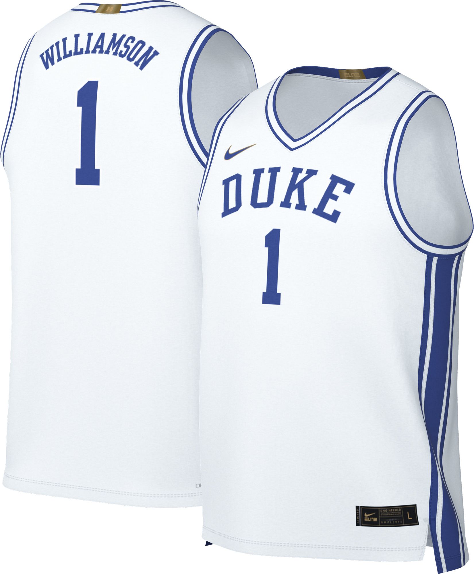 Nike Men's Duke Blue Devils Zion Williamson #1 Limited Basketball Jersey