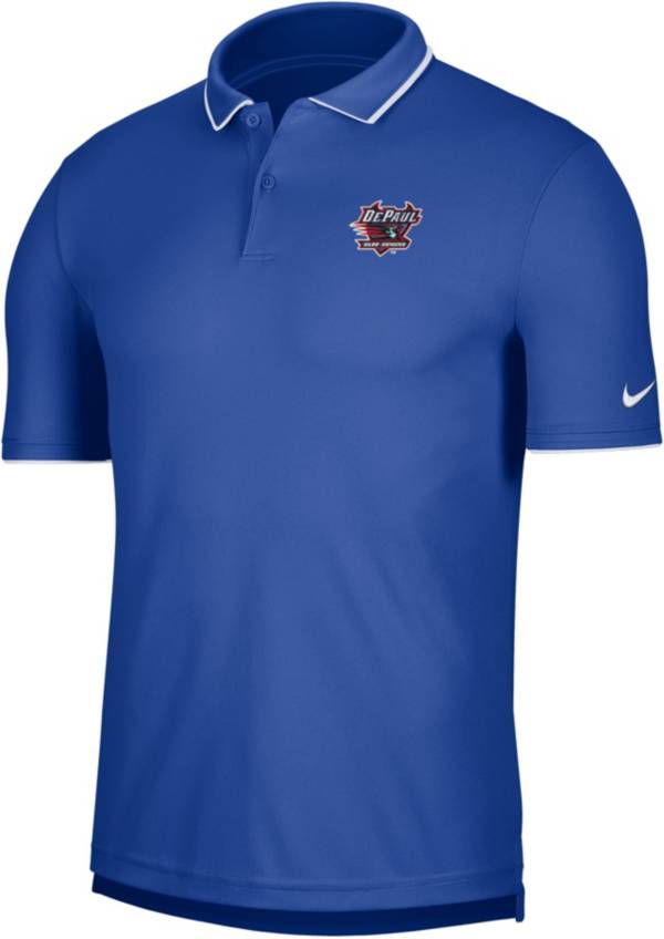 Nike Men's DePaul Blue Demons Royal Blue UV Collegiate Polo product image