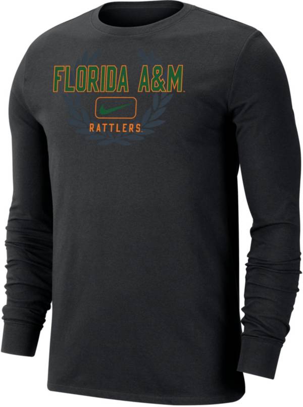 Nike Men's Florida A&M Rattlers Black Dri-FIT Cotton Name Drop Long Sleeve T-Shirt product image