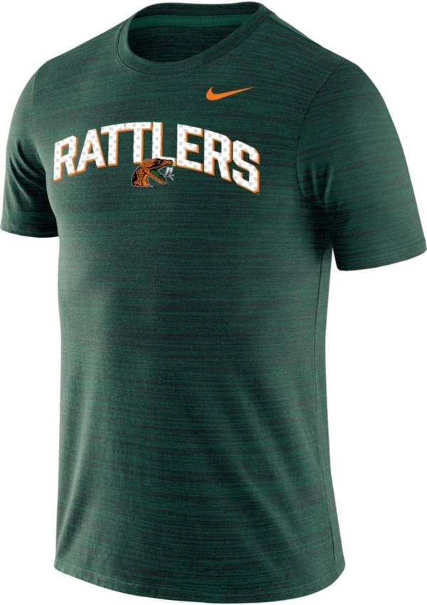 Nike Men's Florida A&M Rattlers Green Dri-FIT Velocity Legend Football Sideline Team Issue T-Shirt product image
