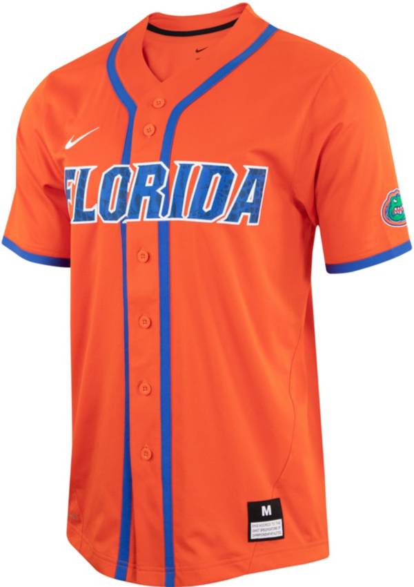Nike Men's Florida Gators Orange Full Button Replica Baseball Jersey product image