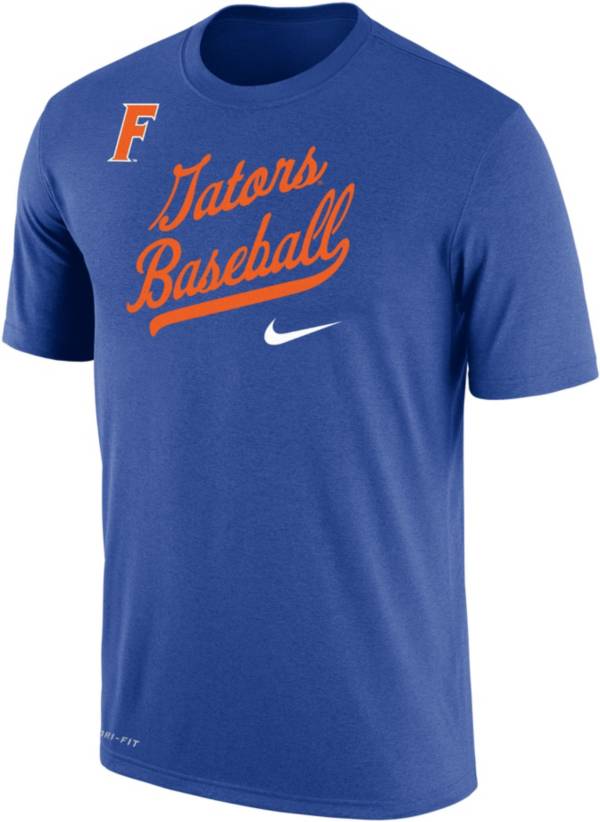 Nike Men's Florida Gators Blue Dri-FIT Cotton Baseball T-Shirt product image