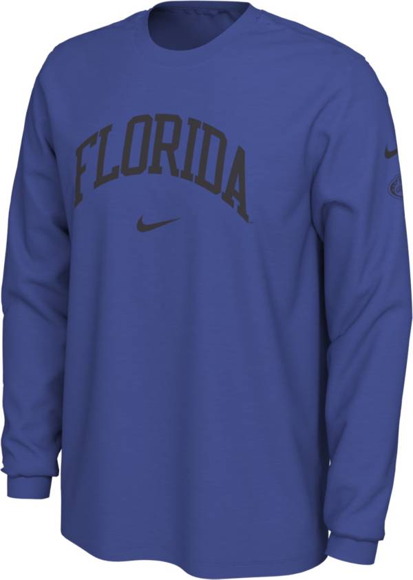 Nike Men's Florida Gators Blue Seasonal Cotton Long Sleeve T-Shirt product image