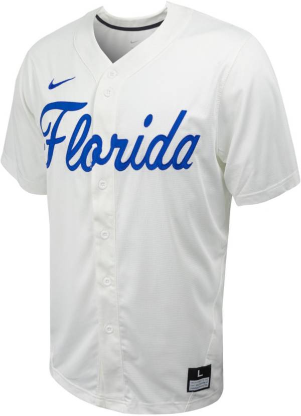 Nike Men's Florida Gators White Full Button Replica Baseball Jersey product image