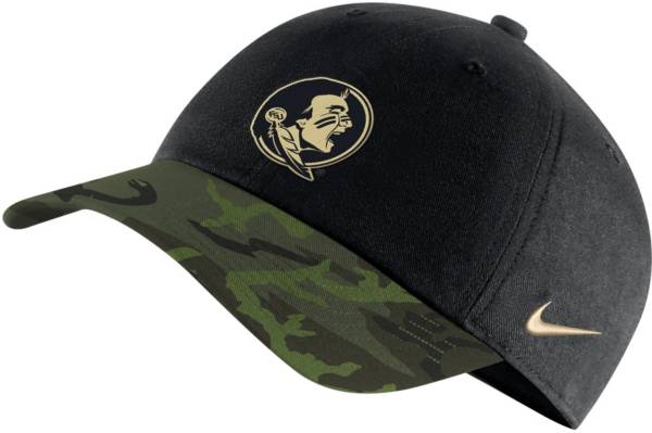 Nike Men's Florida State Seminoles Black/Camo Military Appreciation Legacy91 Adjustable Hat product image