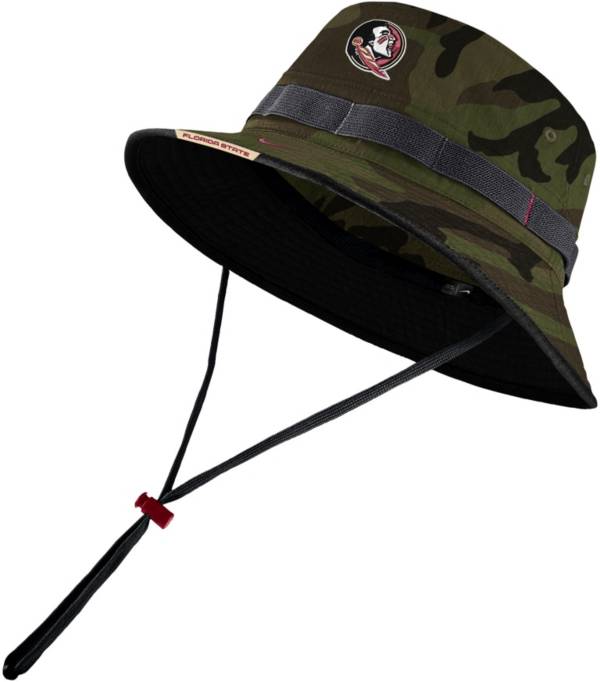 Nike Men's Florida State Seminoles Camo Dry Football Sideline Bucket Hat product image
