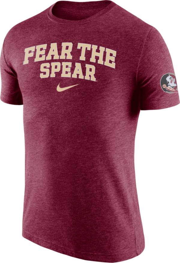 Nike Men's Florida State Seminoles Garnet Fear the Spear Dri-FIT Tri-Blend T-Shirt product image